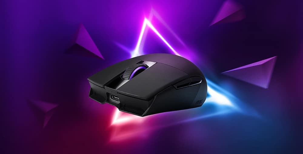 بهترین موس های گیمینگ بی سیم (وایرلس) در سال 2023 127 موس وایرلس گیمینگ ROG Strix Impact II Wireless