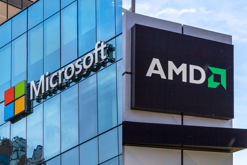 همه چیز دربارهی برند AMD 159 همکاری AMD با مایکروسافت