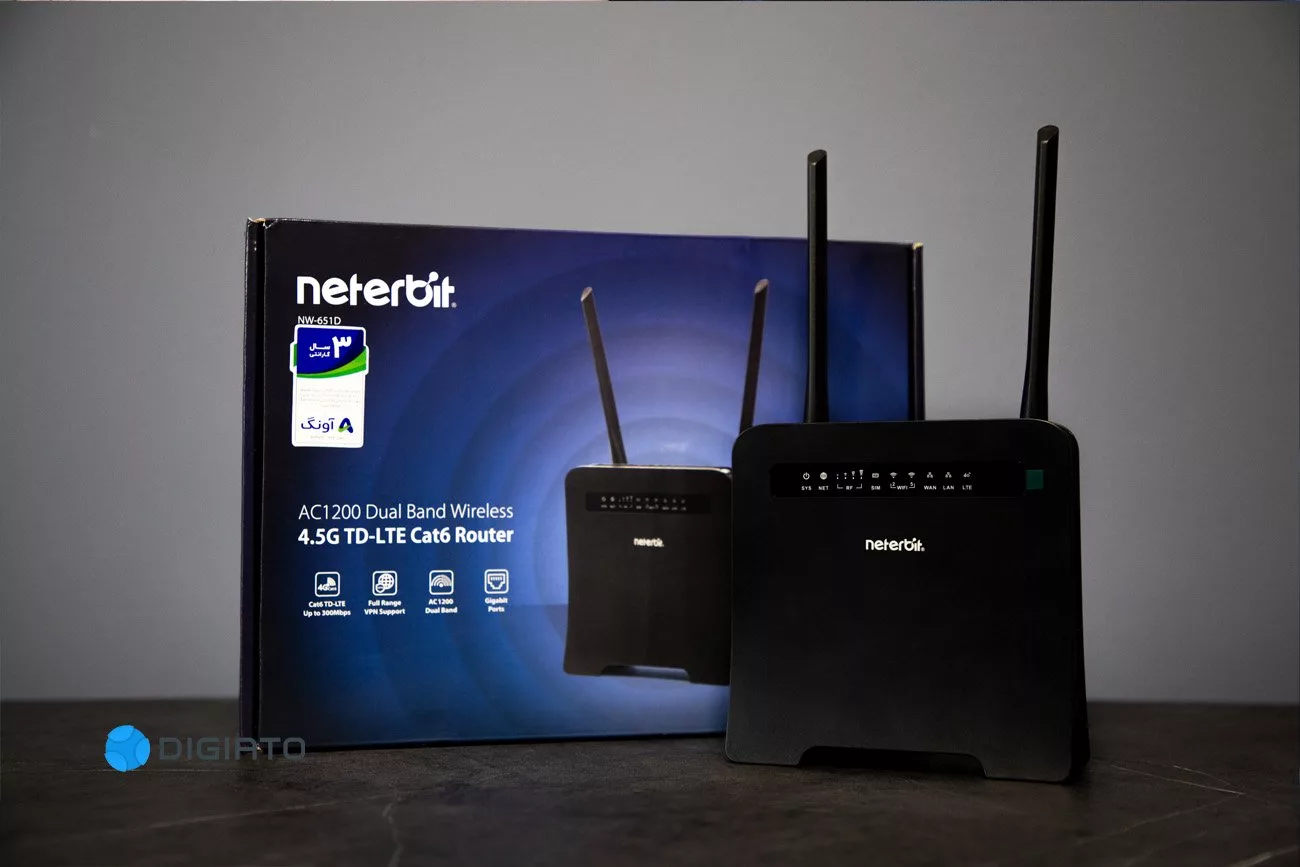 نقد و بازدید مودم نتربیت NW-651D با قابلیت 4.5G TD-LTE 16 بررسی مودم نتربیت NW-651D