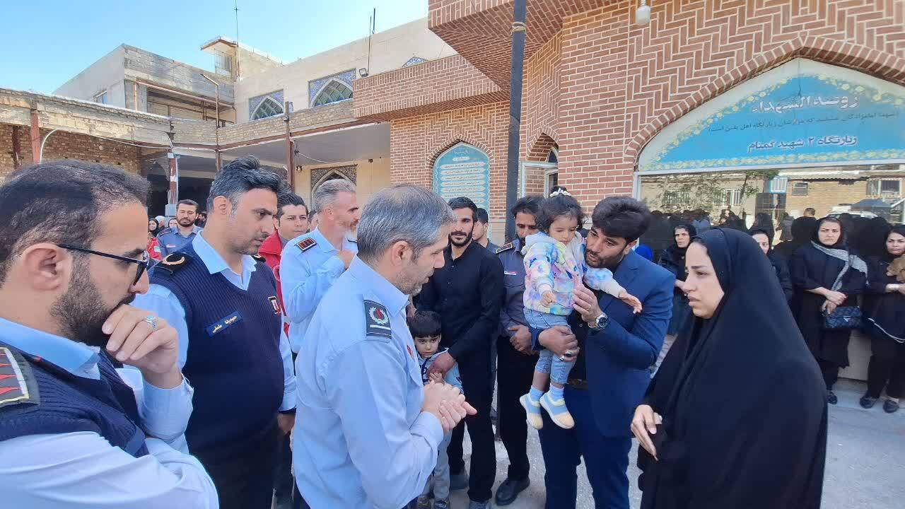 مراسم سومین روز درگذشت شهید خدمت محمد جواد چگینی در قزوین برگزار شد