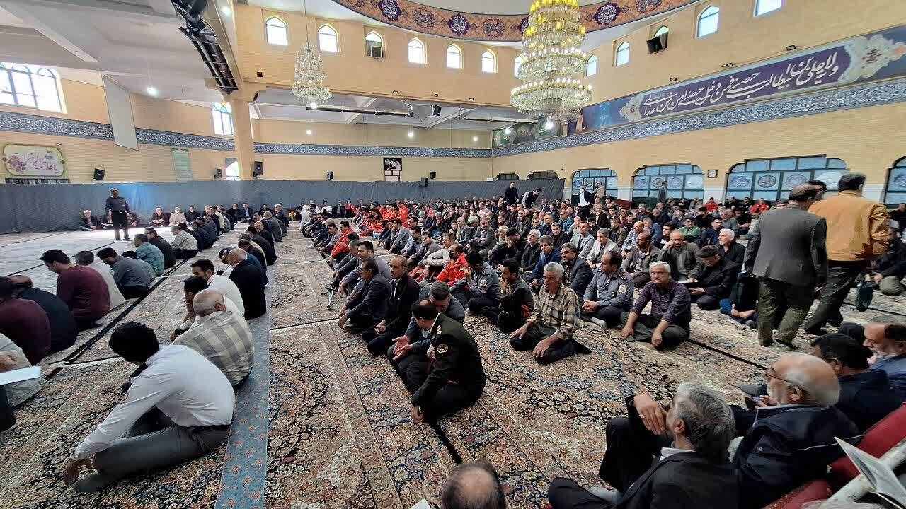 مراسم سومین روز درگذشت شهید خدمت محمد جواد چگینی در قزوین برگزار شد