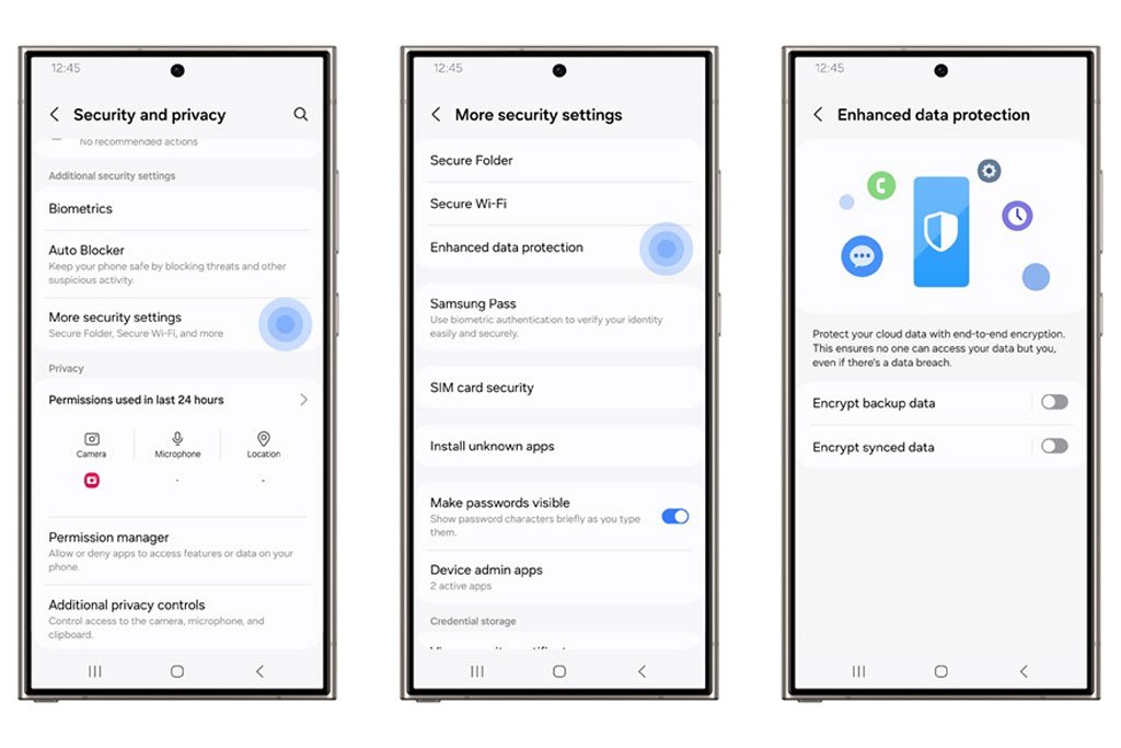 سامسونگ قابلیتهای جدیدی را برای افزایش امنیت دستگاههای گلکسی اراعه کرد_خبرخوان 4 Enhanced Data Protection