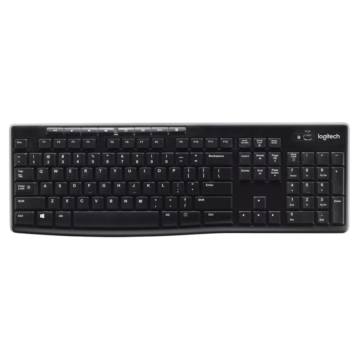 بهترین کیبوردهای بیصدا برای منفعت گیری در محیطهای آرام_خبرخوان 15 Logitech K270 Wireless