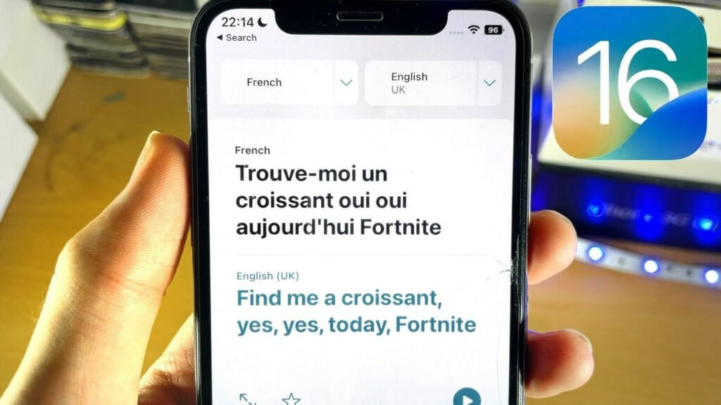 ترجمه زنده در آیفون