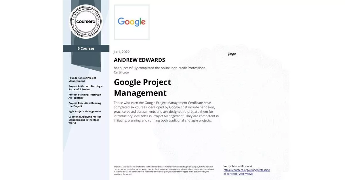 5 دوره آنلاین توانایی شغلی گوگل که رزومه شما را قوی میکند_خبرخوان 11 Google Project Management Professional Certificate