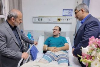 جبلی به عیادت جانبازان حمله رژیم صهیونیستی به صدا و سیما رفت