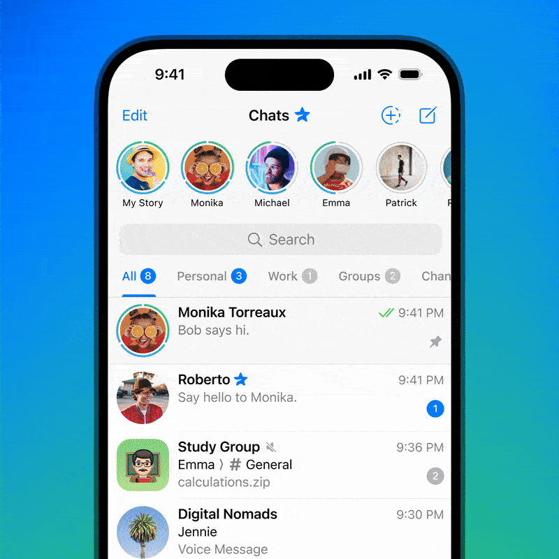 آپدیت جدید تلگرام