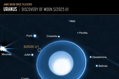 کشف قمر جدید اورانوس با تلسکوپ جیمز وب