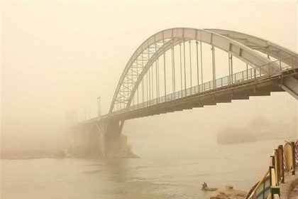 وقوع تندباد و خیزش گرد و غبار در خوزستان