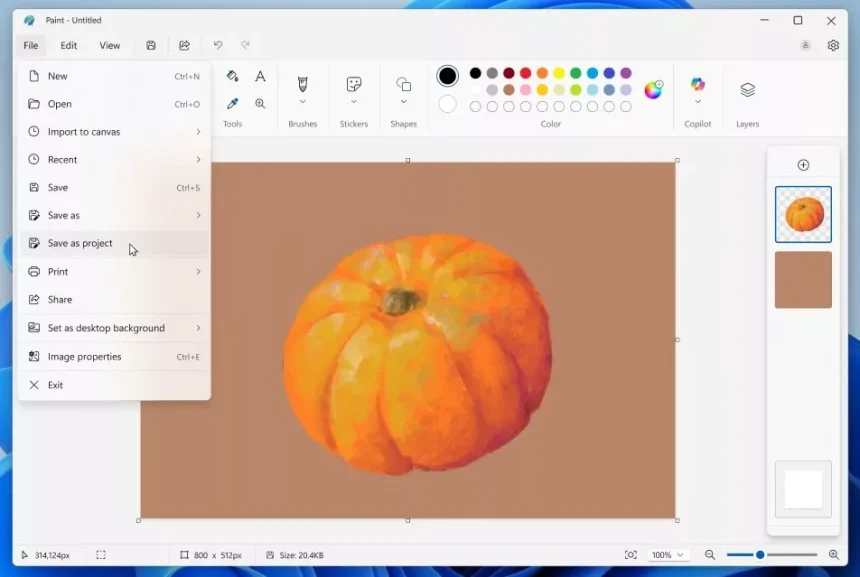 برنامه Paint ویندوز شبیه به فتوشاپ می‌شود؛ ویرایش لایه‌های مختلف تصویر