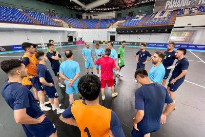 تمرین شاگردان شمسایی قبل از نخستین بازی در مقدماتی جام ملت‌های آسیا