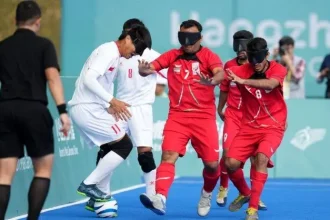 فوتبال نابینایان ایران برابر انگلستان به تساوی رسید