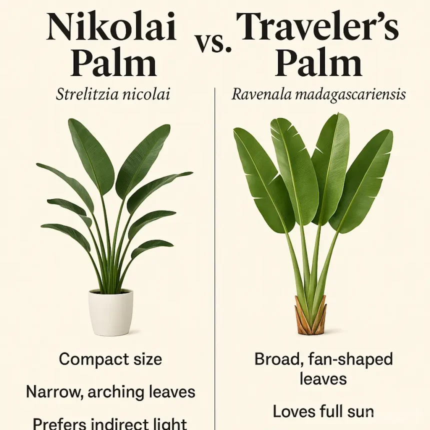 تفاوت نخل نیکولای و نخل مسافر