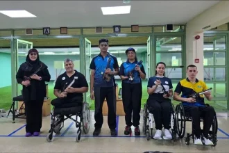 مدال نقره تیم میکس تپانچه ایران در جام‌جهانی پاراتیراندازی امارات کسب شد