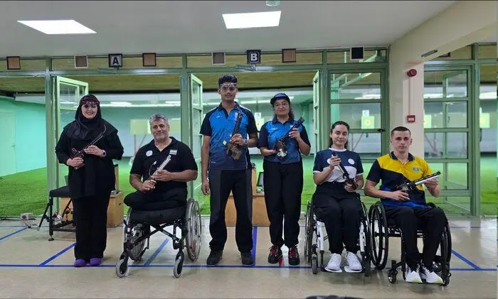 مدال نقره تیم میکس تپانچه ایران در جام‌جهانی پاراتیراندازی امارات کسب شد