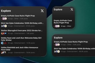 کاربران آیفون حالا می‌توانند از ویجت شبکه اجتماعی ایکس استفاده کنند